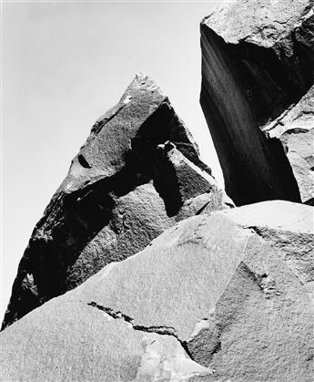 MINOR WHITE (1908-1976) Lichen Covered Rocks, Henry Mountains, Utah * Henry Mountain, Utah.